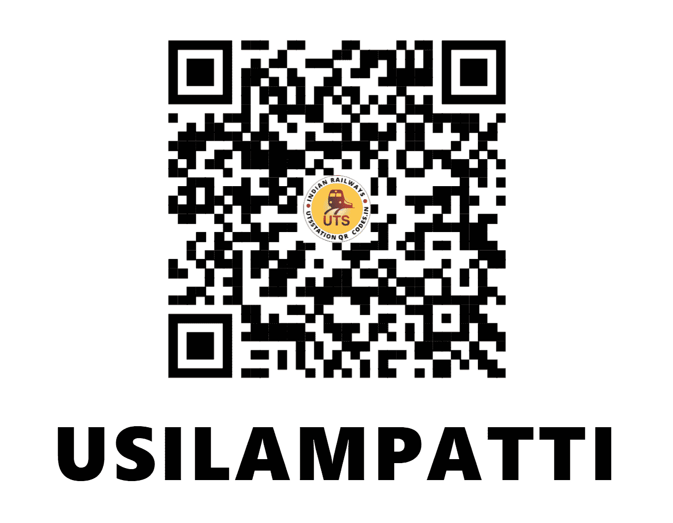 UTS QR Code for USILAMPATTI - USLP (SR - TAMIL NADU)